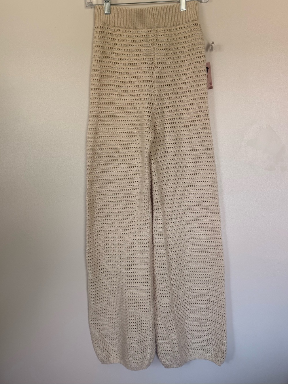 Sincerely Jules Ivory Crochet Knit Pants